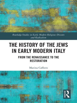 cover image of The History of the Jews in Early Modern Italy